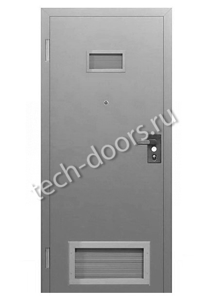 Дверь техническая однопольная 1080x2050 серая